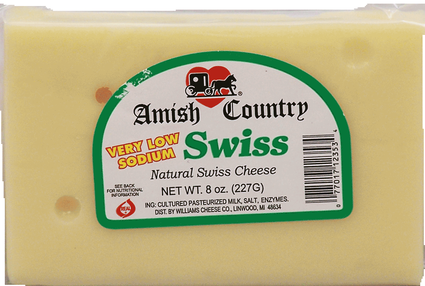 Amish Country&nbsp;&nbsp;very low sodium natural swiss cheese Full-Size Picture